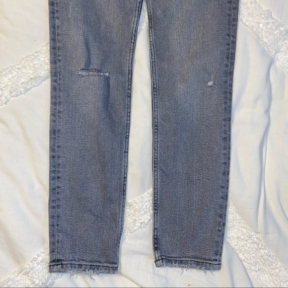 Zara Hi-Rise Gray Vintage Skinny Ankle Jeans Size 8 NWT - Picture 4 of 13